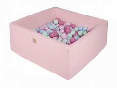 Vierkante Ballenbak incl. 400 ballen - 110x110x40 cm - Roze