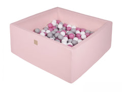 Vierkante Ballenbak incl. 400 ballen - 110x110x40 cm - Roze