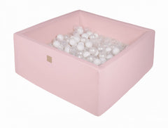 Vierkante Ballenbak incl. 400 ballen - 110x110x40 cm - Roze