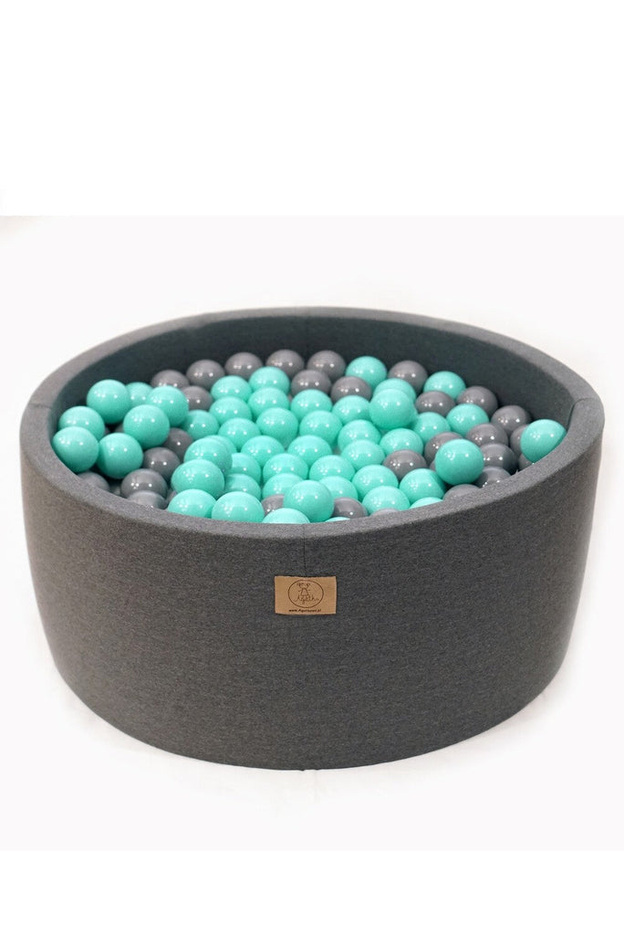 Ballpit darkgray 90x30 + 200 balls ( turkquise, gray)