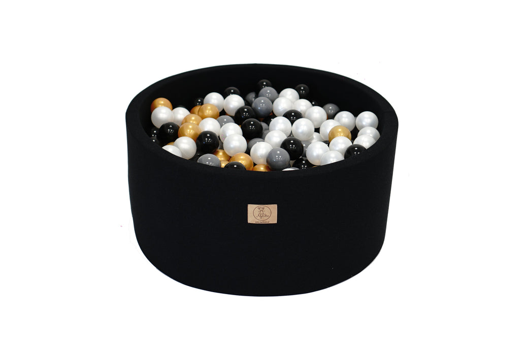 Ballpitblack  90 x 40 + 250 balls (black, pearl , gray, gold)