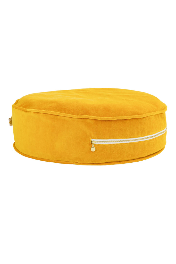 Ottoman Velvet Mustard