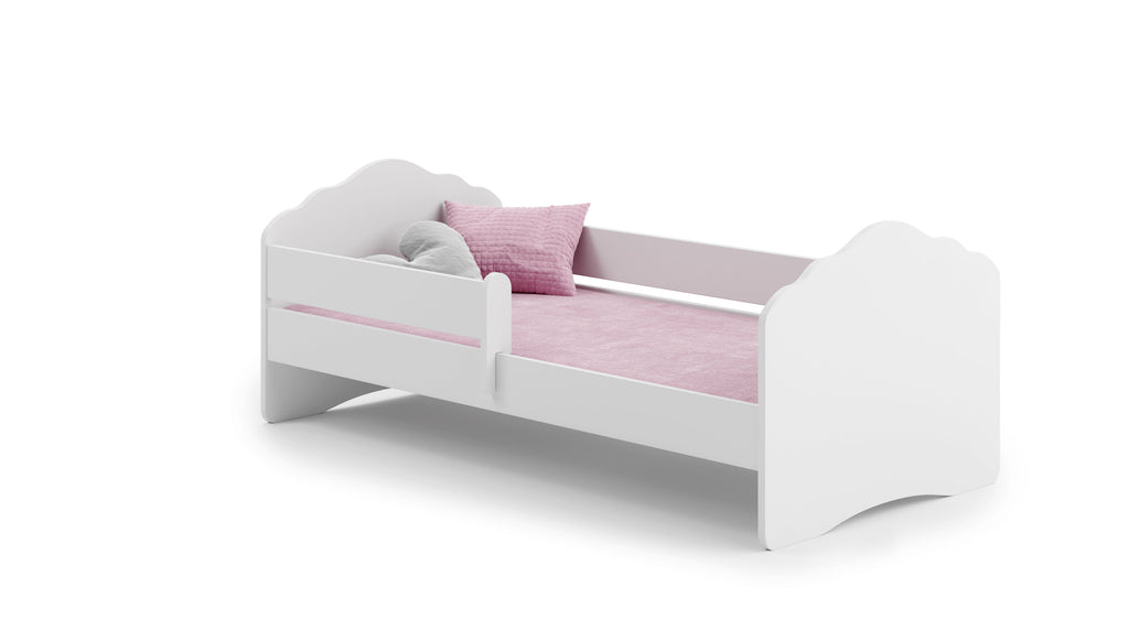 Kinderbed Fala 140x70 met een railing, matras en onderstel inbegrepen