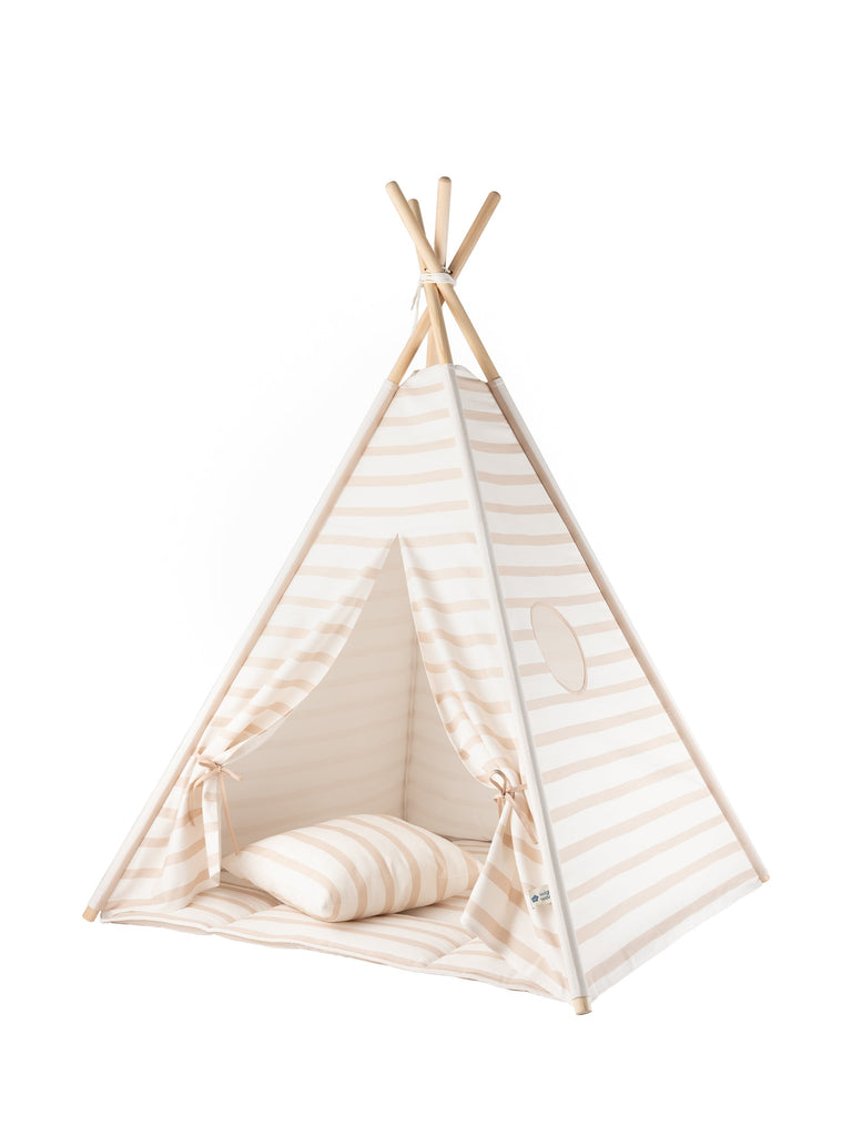 Teepee Set Beige Stripes