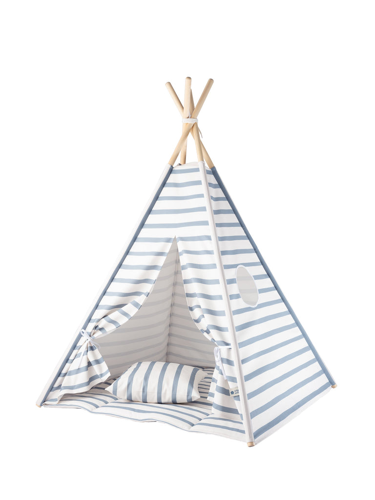 Teepee Set Blue Stripes