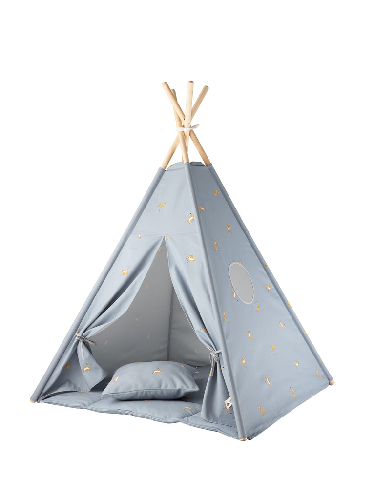 Teepee Set Blue Tiger