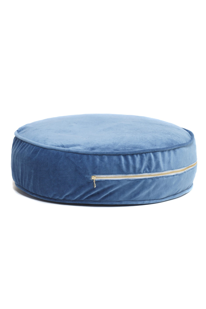 Ottoman Velvet Deep Blue