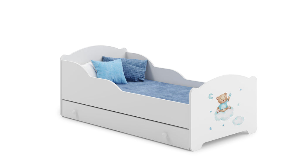 Kinderbed Michas 140x70 met matras en onderstel