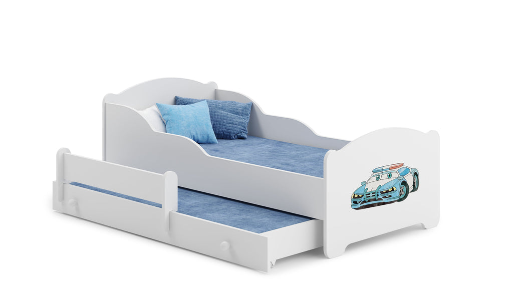 Tweepersoonsbed Michas 160x80 met kinderprints