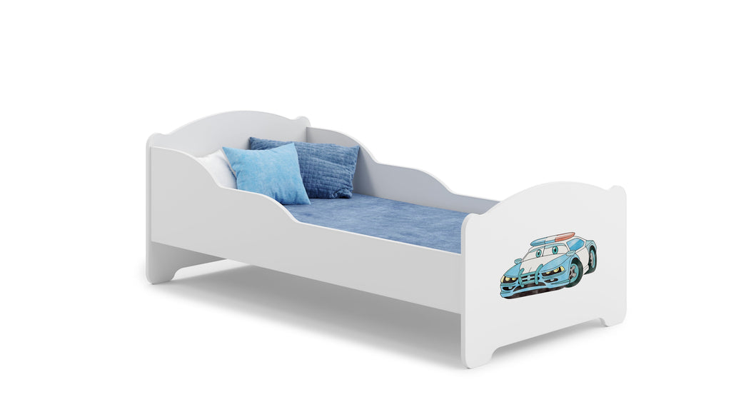 Kinderbed Michas 140x70 met kinderbedrukking en matras inclusief lattenbodem