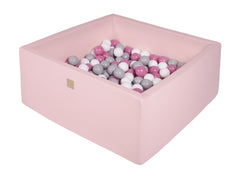 Vierkante Ballenbak incl. 200 ballen - 90x90x40 cm - Roze