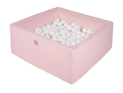 Vierkante Ballenbak incl. 200 ballen - 90x90x40 cm - Roze