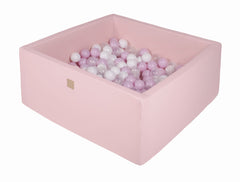 Vierkante Ballenbak incl. 200 ballen - 90x90x40 cm - Roze