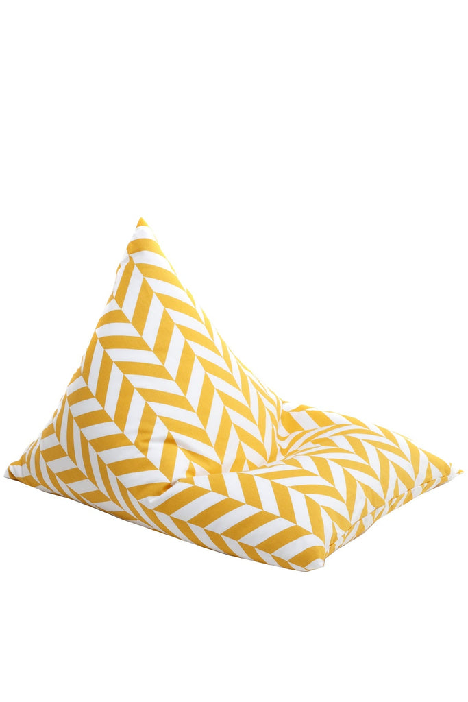 Classy Beanbag Mustard Herringbone