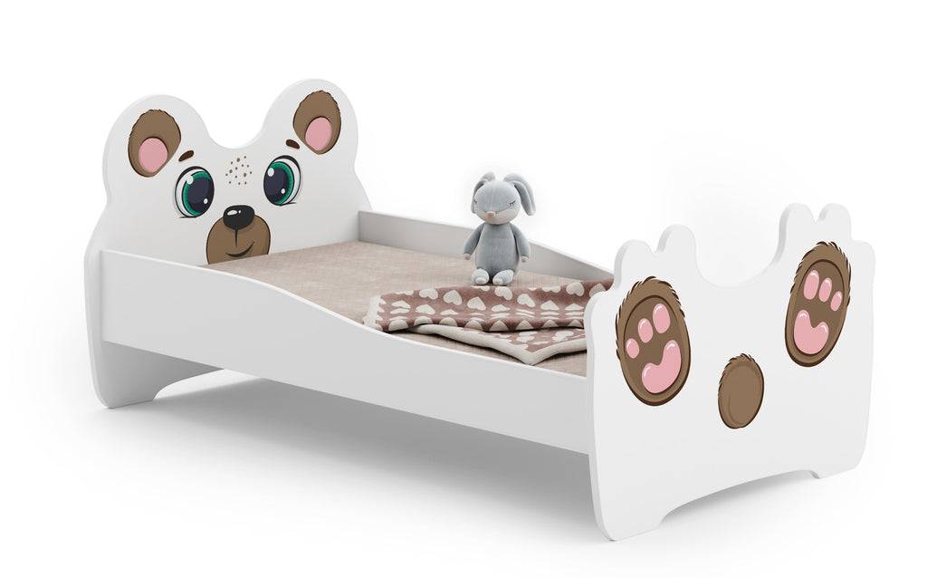 Kinderbed Teddybeer 160x80 met lade, matras en lattenbodem inbegrepen