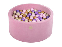 Ballenbak VELVET Donker Roze - 90x30/90x40 incl. 200 ballen