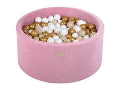 Ballenbak VELVET Donker Roze - 90x30/90x40 incl. 200 ballen