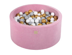 Ballenbak VELVET Donker Roze - 90x30/90x40 incl. 200 ballen