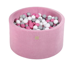 Ballenbak VELVET Donker Roze - 90x30/90x40 incl. 200 ballen