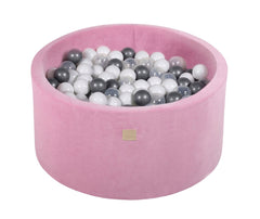 Ballenbak VELVET Donker Roze - 90x30/90x40 incl. 200 ballen