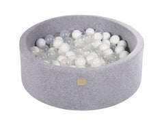 Ballenbak VELVET Licht Grijs - 90x30/90x40 incl. 200 ballen