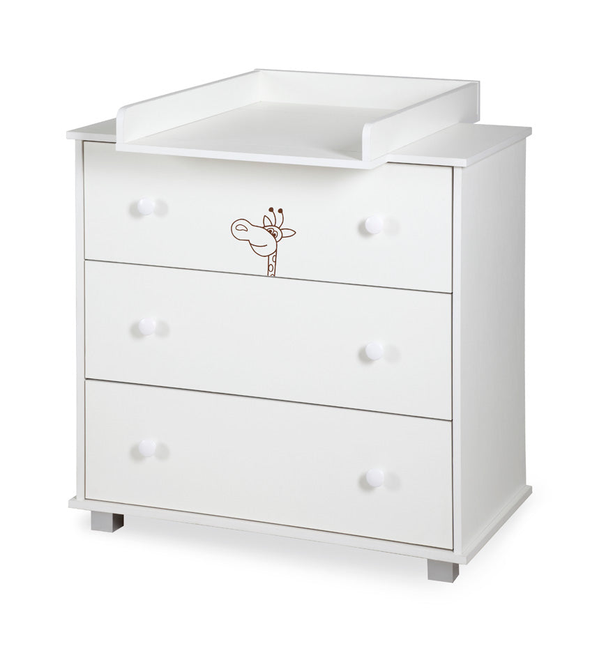 commode Safari Giraffe met onderlegger wit